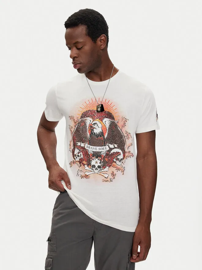 Brave Soul T-Shirt · Εκρού