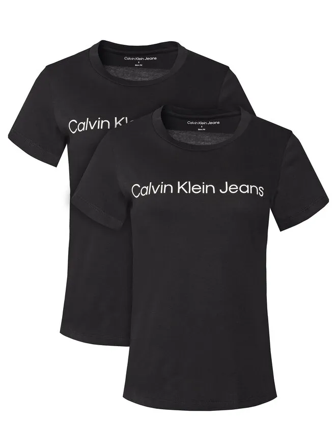 Calvin Klein Jeans Σετ 2 T-Shirts · Μαύρο