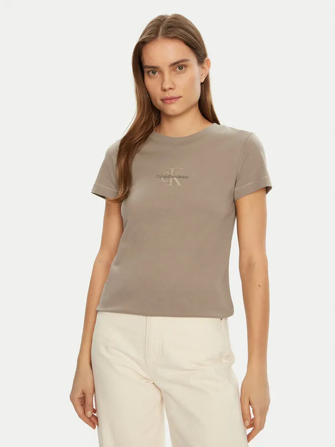 Calvin Klein Jeans T-Shirt · Μπεζ