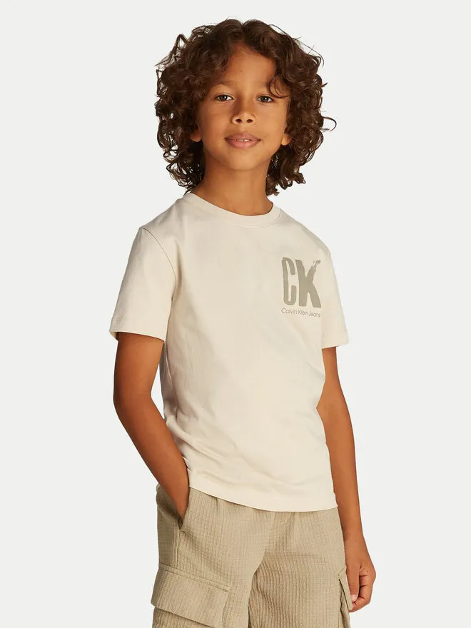 Calvin Klein Jeans T-Shirt · Μπεζ