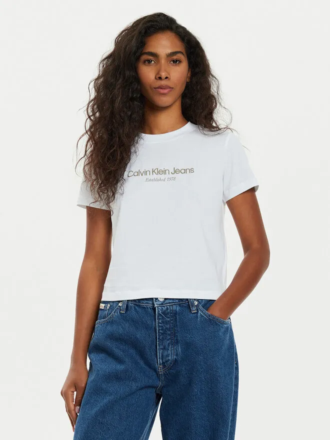 Calvin Klein Jeans T-Shirt · Λευκό