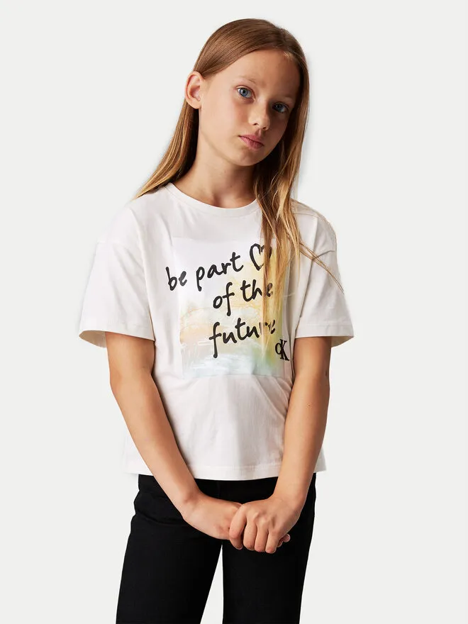 Calvin Klein Jeans T-Shirt · Εκρού