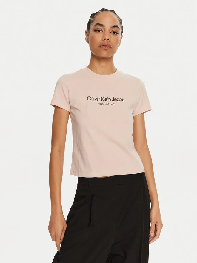 Calvin Klein Jeans T-Shirt · Ροζ
