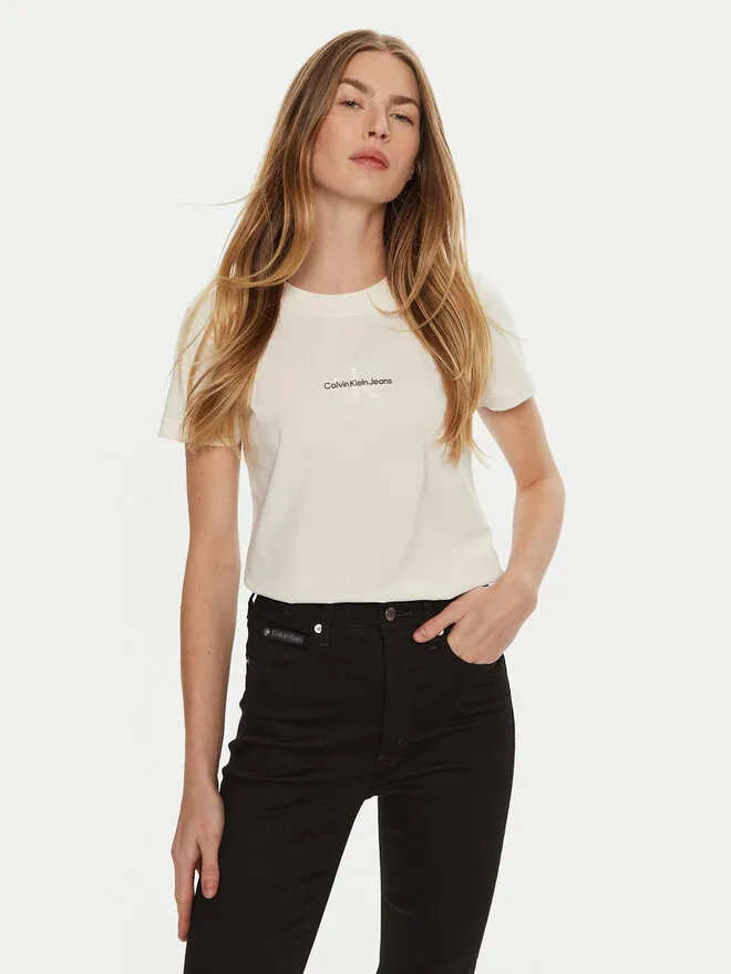 Calvin Klein Jeans T-Shirt · Εκρού