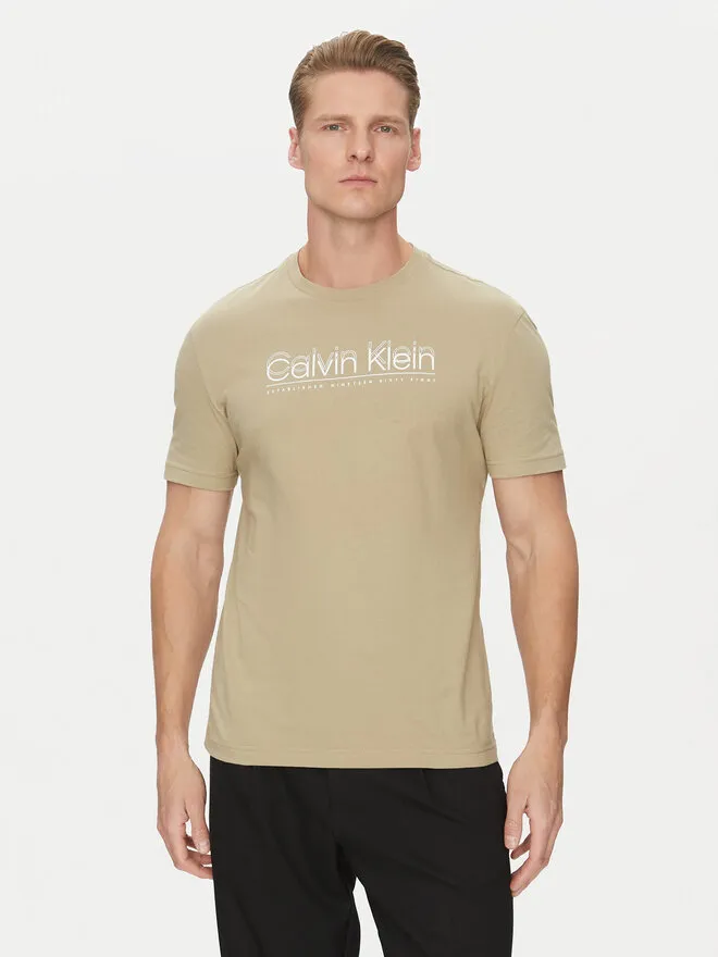 Calvin Klein T-Shirt · Μπεζ