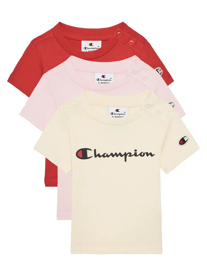 Champion Σετ 3 T-Shirts · Έγχρωμο