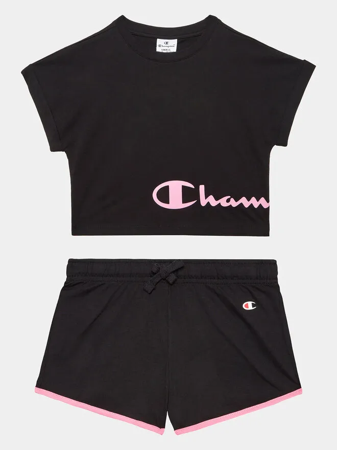 Champion Σετ T-Shirt και σορτς · Μαύρο