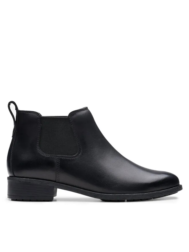 Clarks Μποτάκια με λάστιχο · Μαύρο