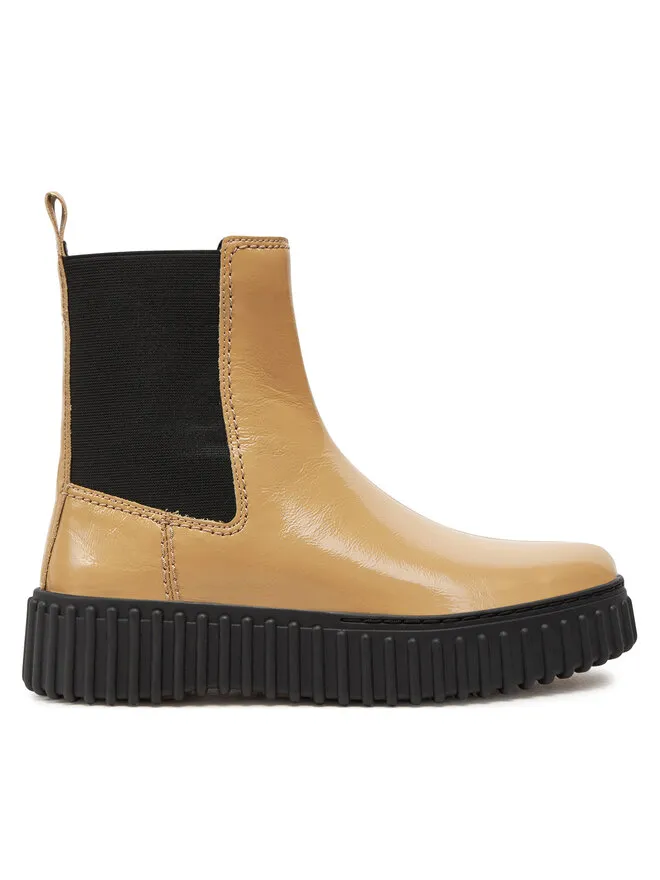 Clarks Μποτάκια με λάστιχο · Μπεζ