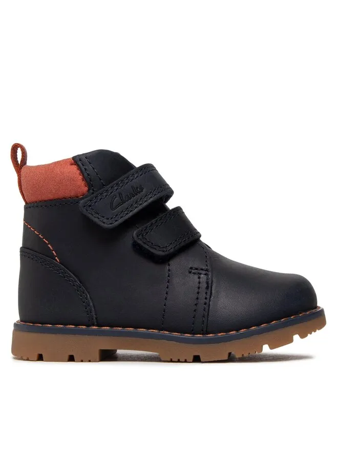 Clarks Μποτίνια · Σκούρο μπλε