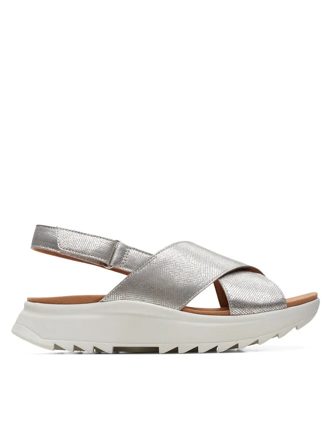 Clarks Σανδάλια · Ασημί