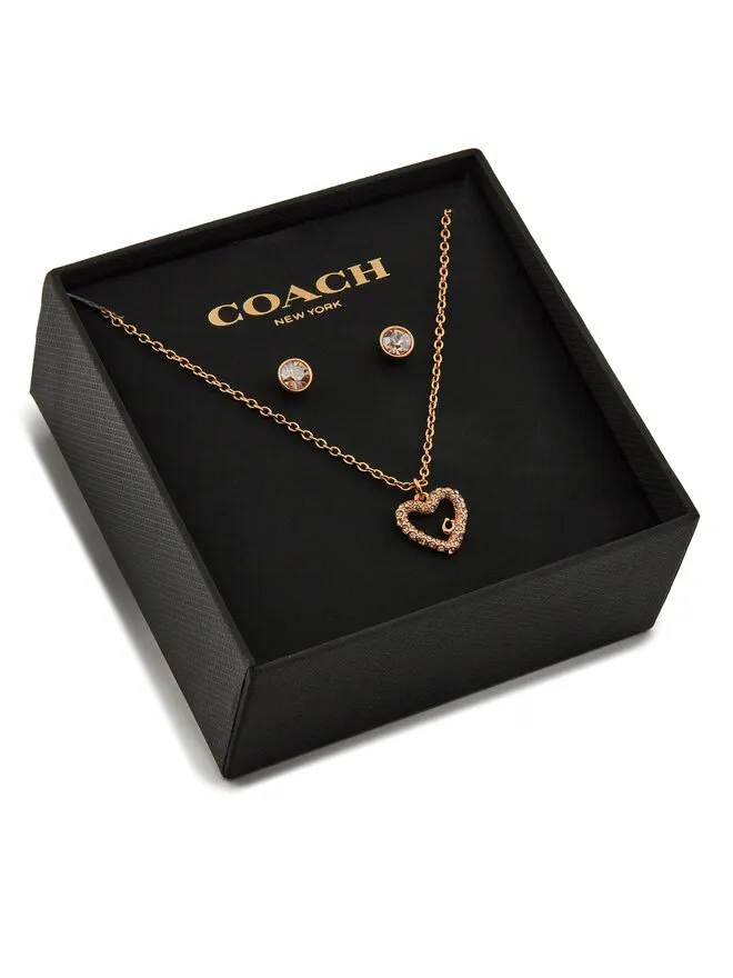 Coach Σκουλαρίκια · Χρυσό · Σνοξείδωτος χάλυβας