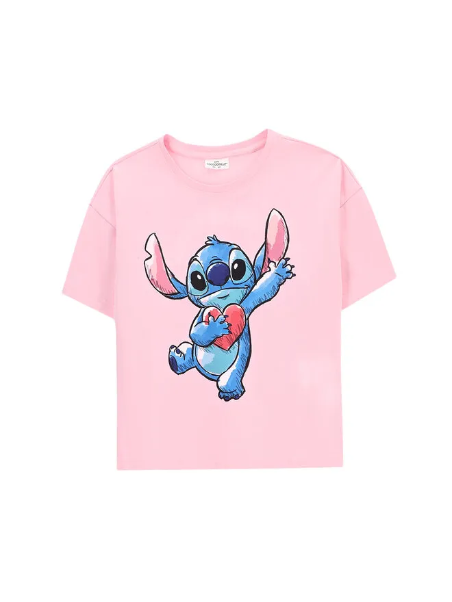 Coccodrillo T-Shirt · Lilo & Stitch · Ροζ