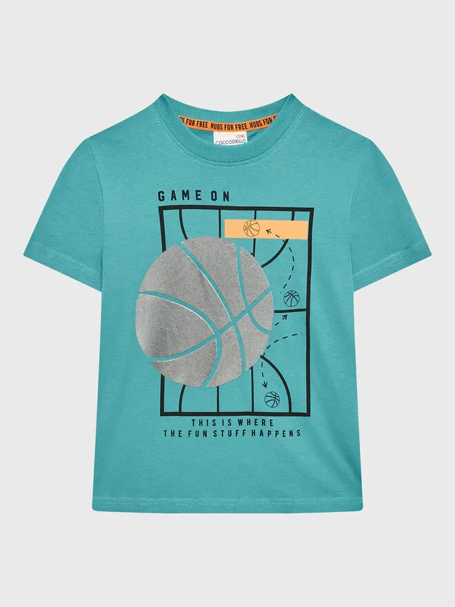 Coccodrillo T-Shirt · Τυρκουάζ