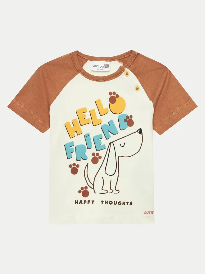Coccodrillo T-Shirt · Μπεζ