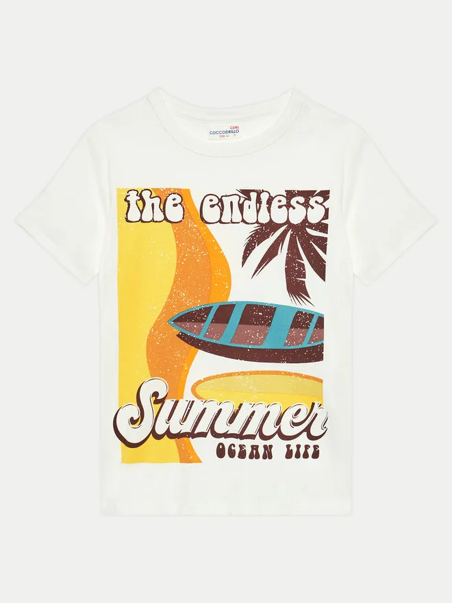 Coccodrillo T-Shirt · Εκρού