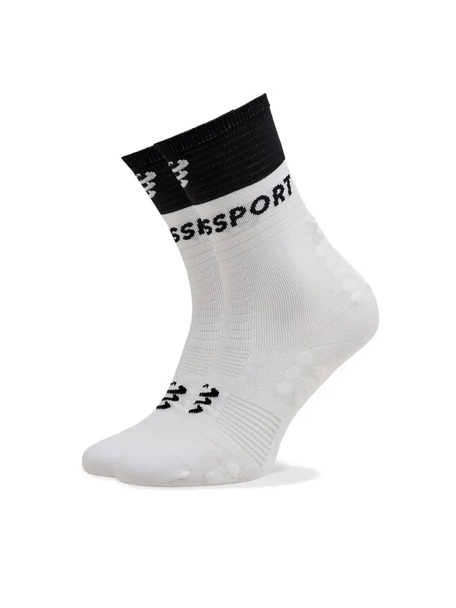 Compressport Κάλτσες Ψηλές Unisex · Λευκό