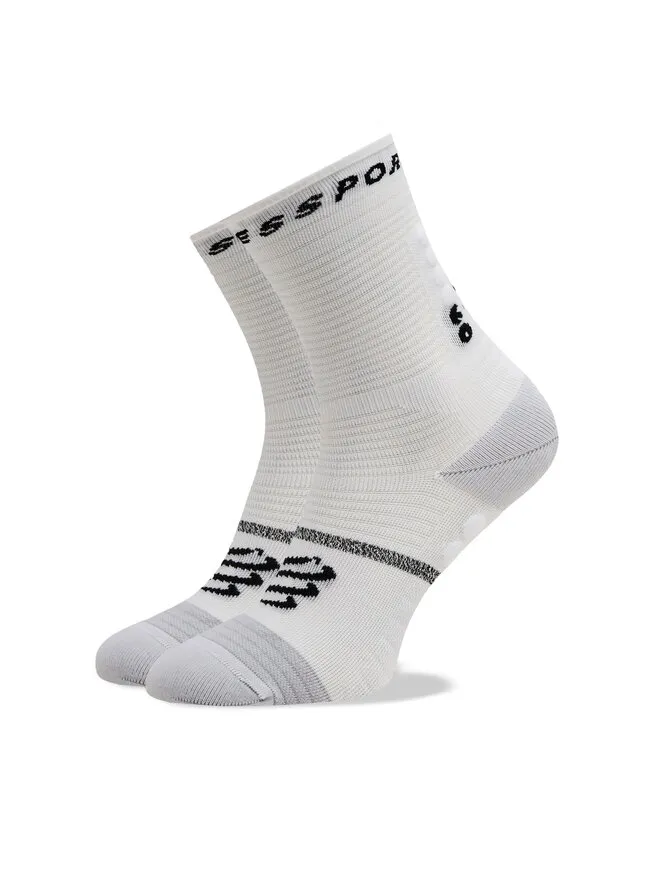 Compressport Κάλτσες Ψηλές Unisex · Λευκό