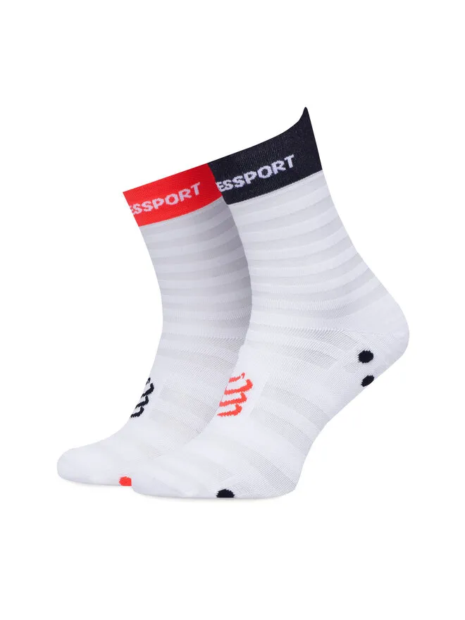 Compressport Κάλτσες Κοντές Unisex · Λευκό