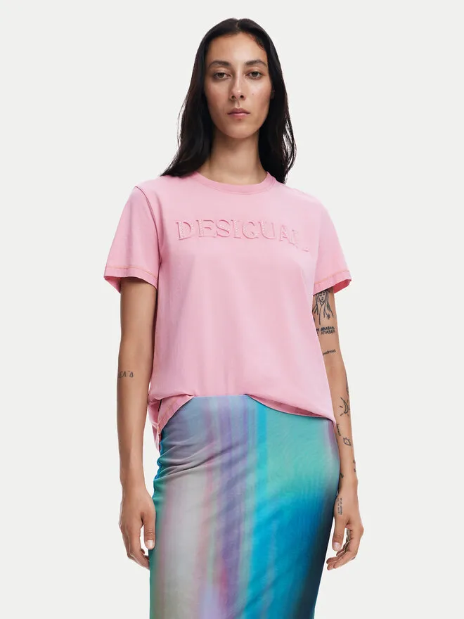 Desigual T-Shirt · Ροζ