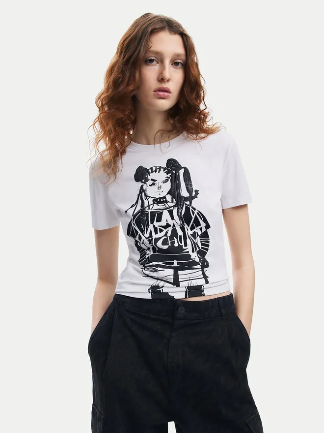 Desigual T-Shirt · Λευκό