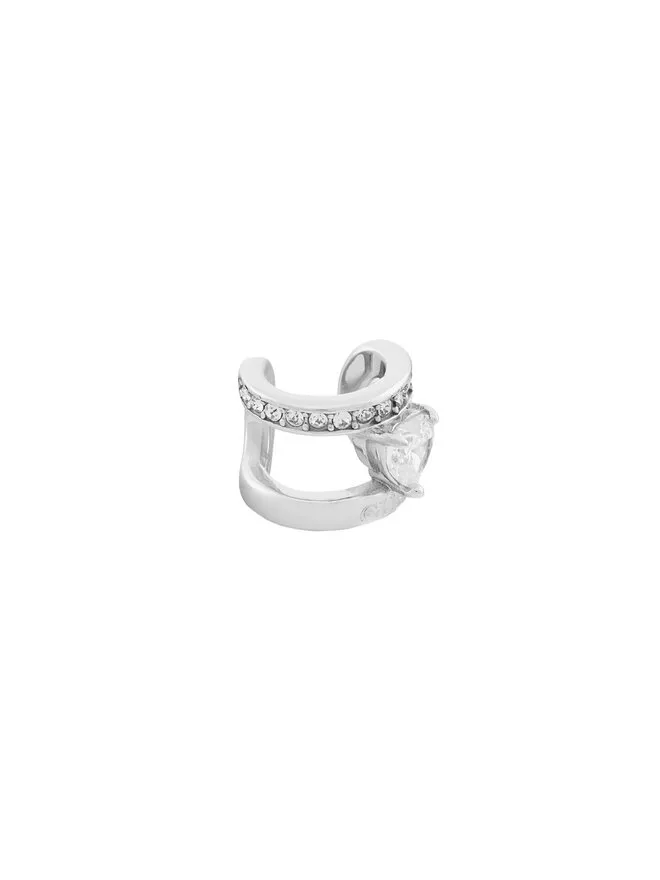 Ear Cuff · Ασημί · Σνοξείδωτος χάλυβας