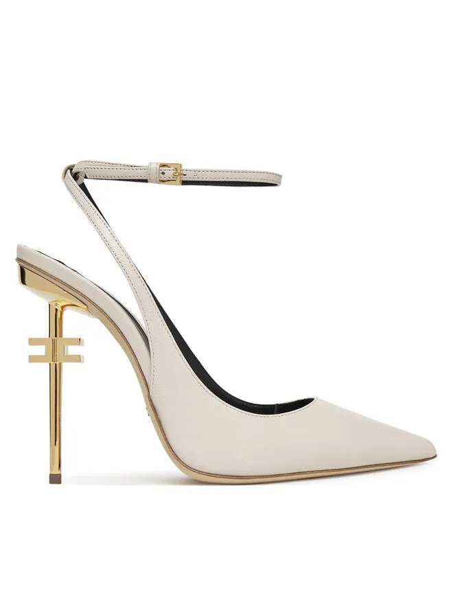Elisabetta Franchi Σανδάλια · Εκρού · 10.5 cm