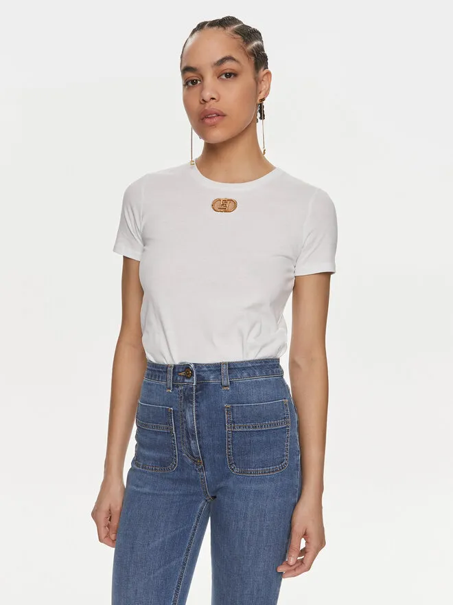Elisabetta Franchi T-Shirt · Λευκό