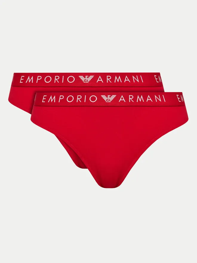 Emporio Armani Underwear Σετ 2 τεμάχια σλιπ brazil · Κόκκινο