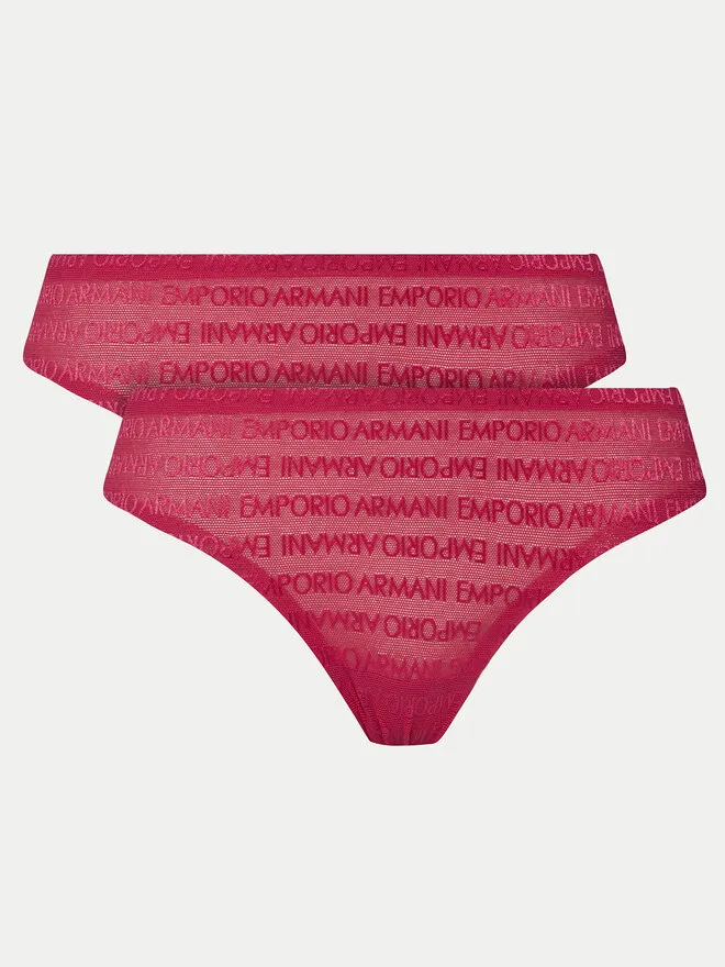 Emporio Armani Underwear Σετ 2 τεμάχια στρίνγκ · Ροζ
