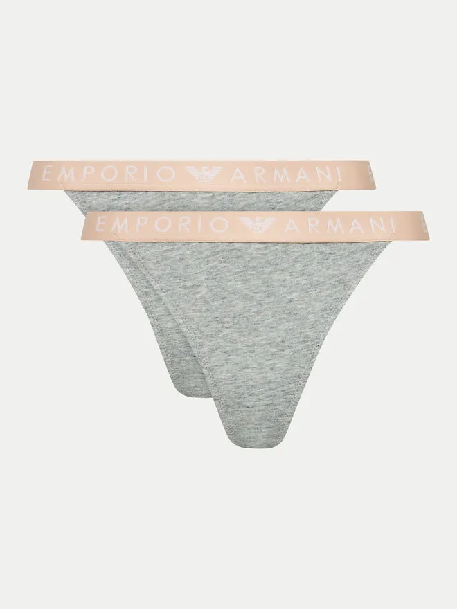 Emporio Armani Underwear Σετ 2 τεμάχια στρίνγκ · Γκρι