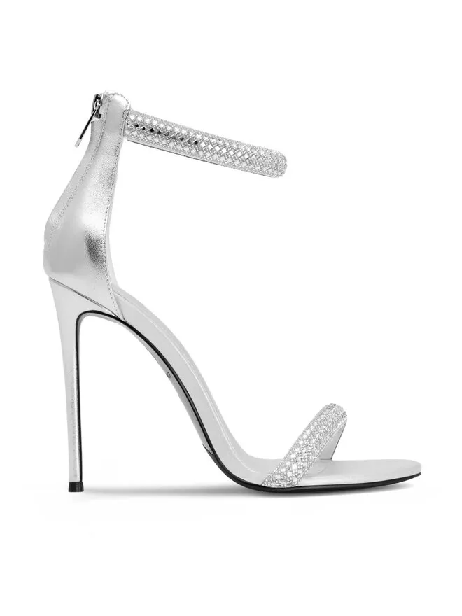 Eva Minge Σανδάλια · Ασημί · 11.5 cm
