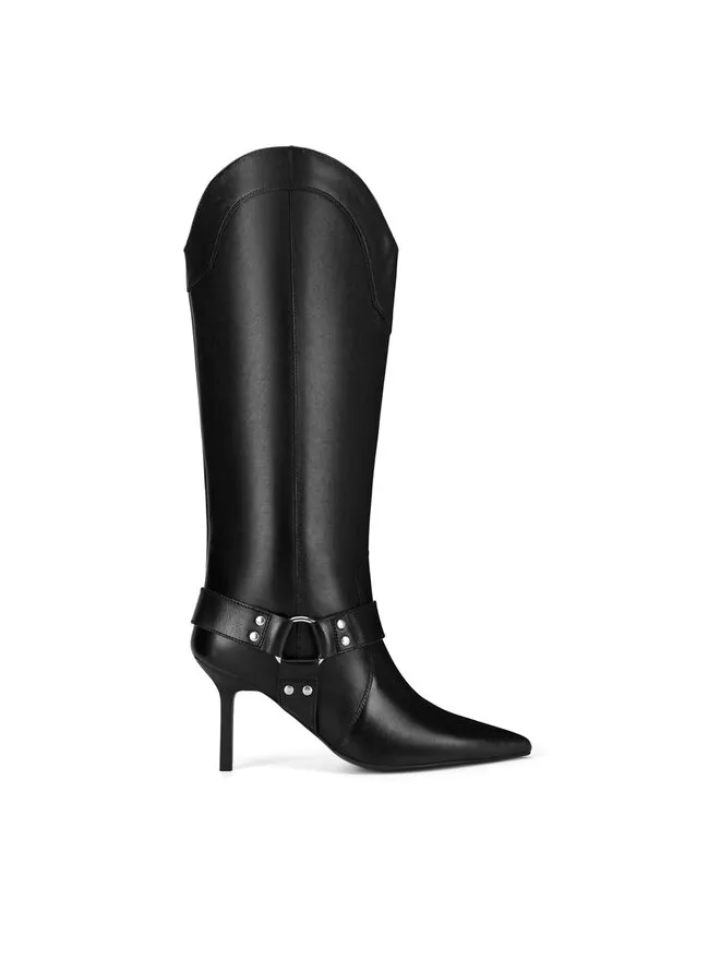 Eva Minge Καουμπόικες Μπότες & Μποτάκια · Μαύρο · 8.5 cm