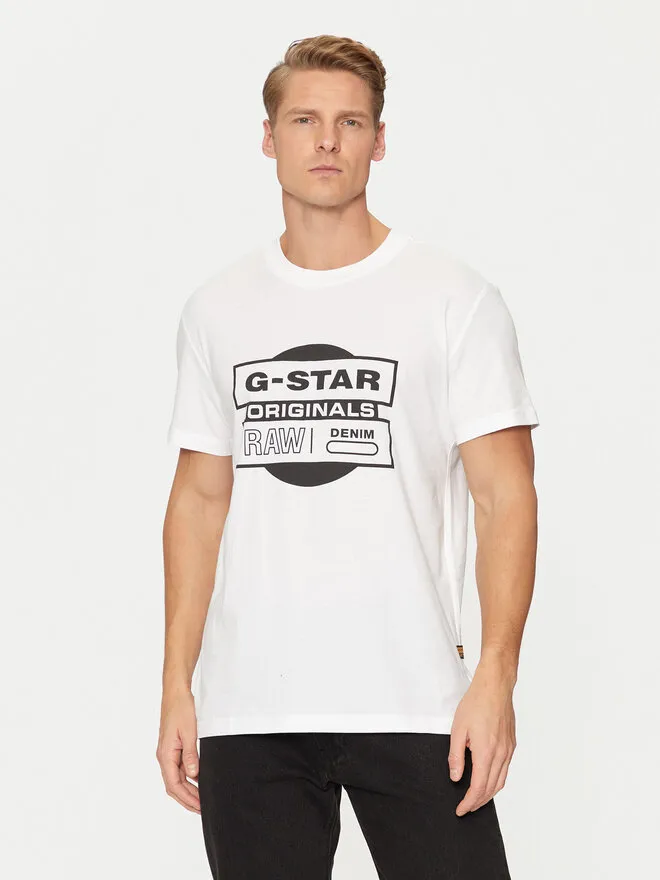 G-Star Raw T-Shirt · Λευκό