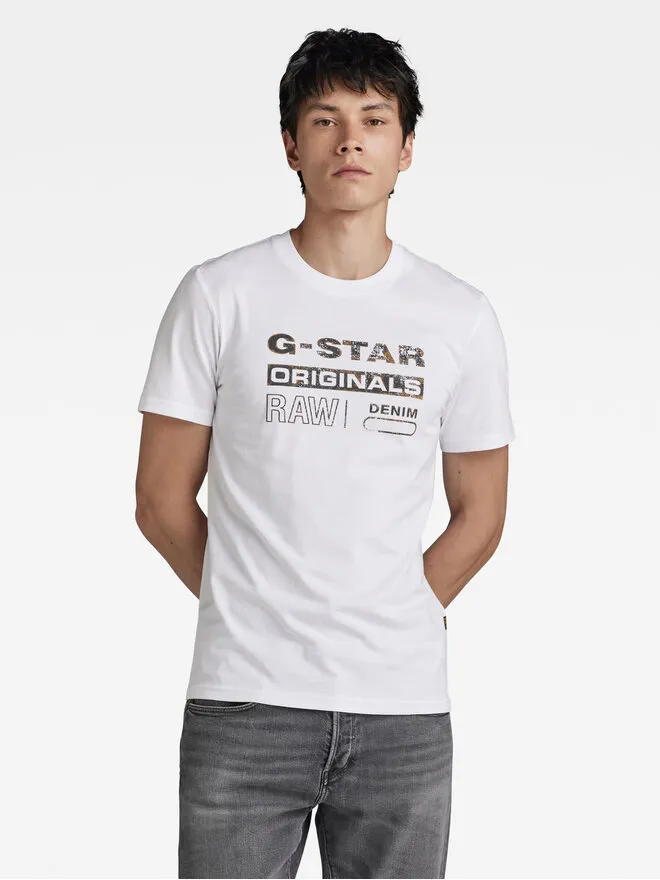 G-Star Raw T-Shirt · Λευκό