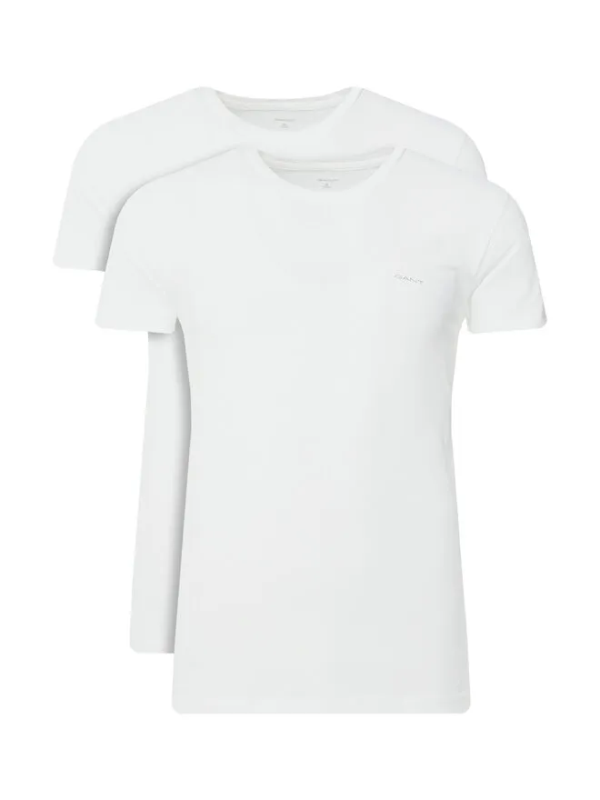 Gant Σετ 2 T-Shirts · Λευκό