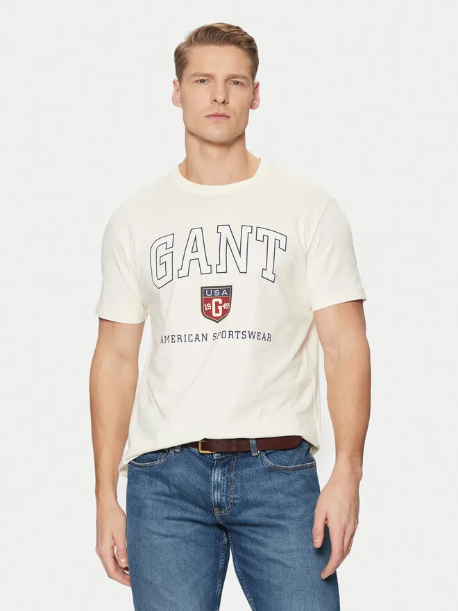 Gant T-Shirt · Εκρού