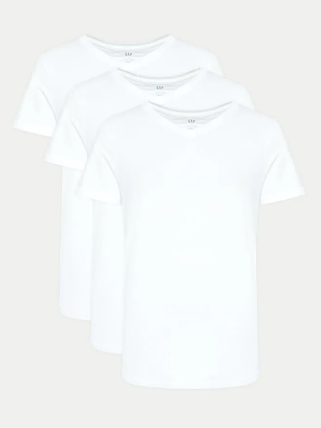Gap Σετ 3 T-Shirts · Λευκό