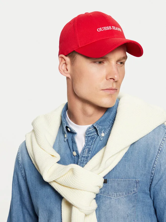 Guess Jeans Καπέλο Jockey · Κόκκινο