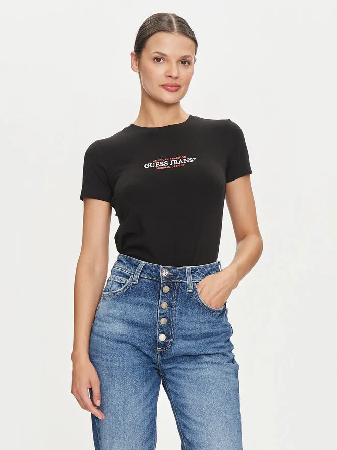 Guess Jeans T-Shirt · Μαύρο