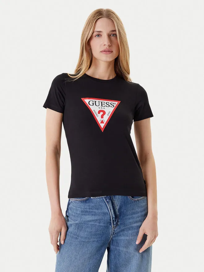 Guess Jeans T-Shirt · Μαύρο