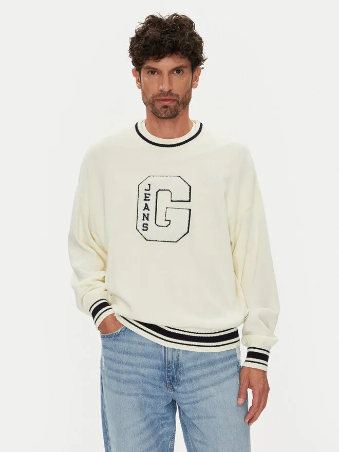 Guess Jeans Πουλόβερ · Εκρού