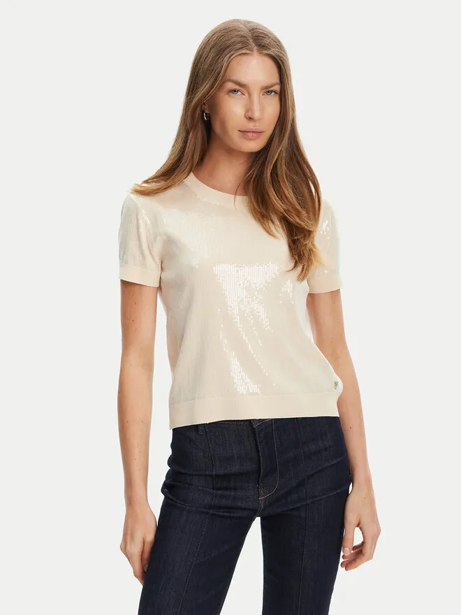 Guess Πουλόβερ · Εκρού · Regular Fit