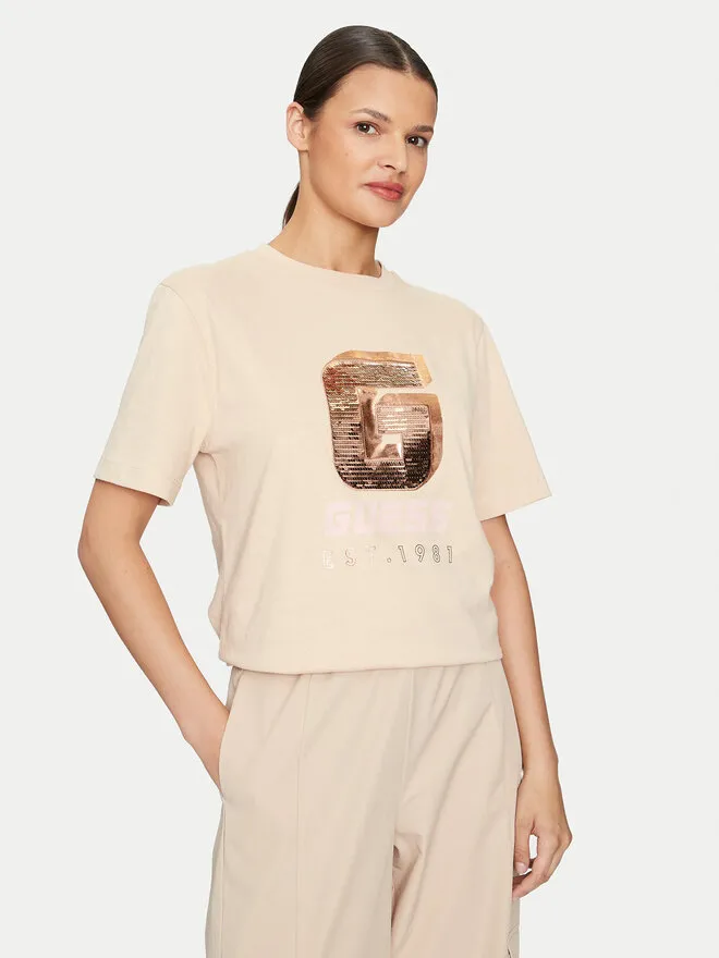 Guess T-Shirt · Μπεζ