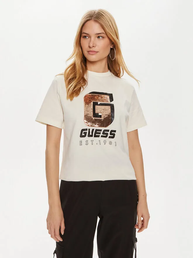 Guess T-Shirt · Εκρού