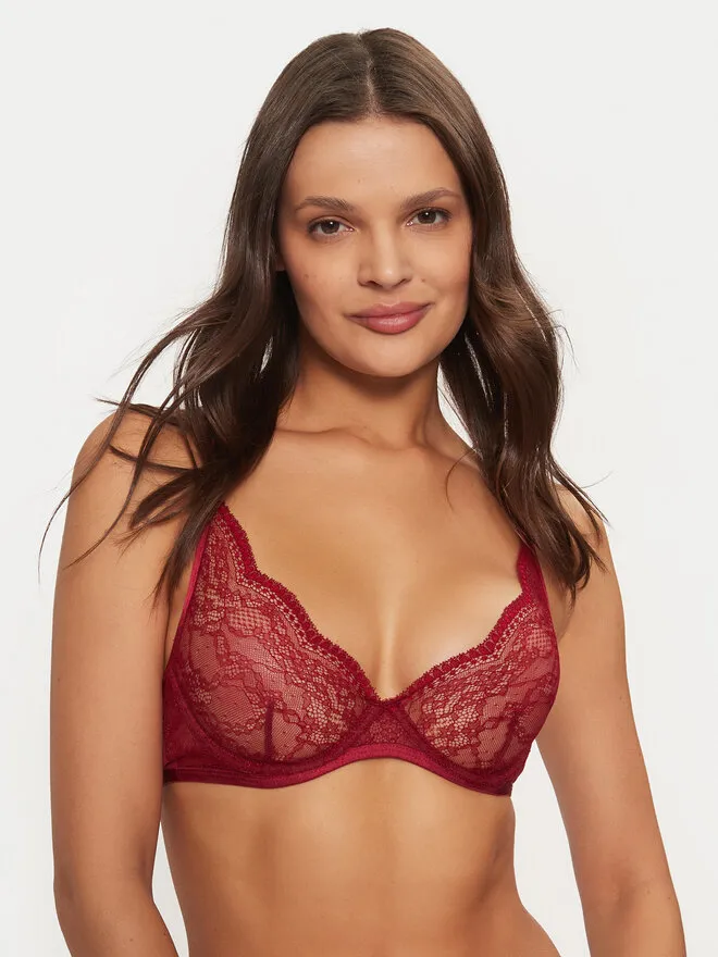 Hunkemöller Σουτιέν με μπανέλα · Μπορντό