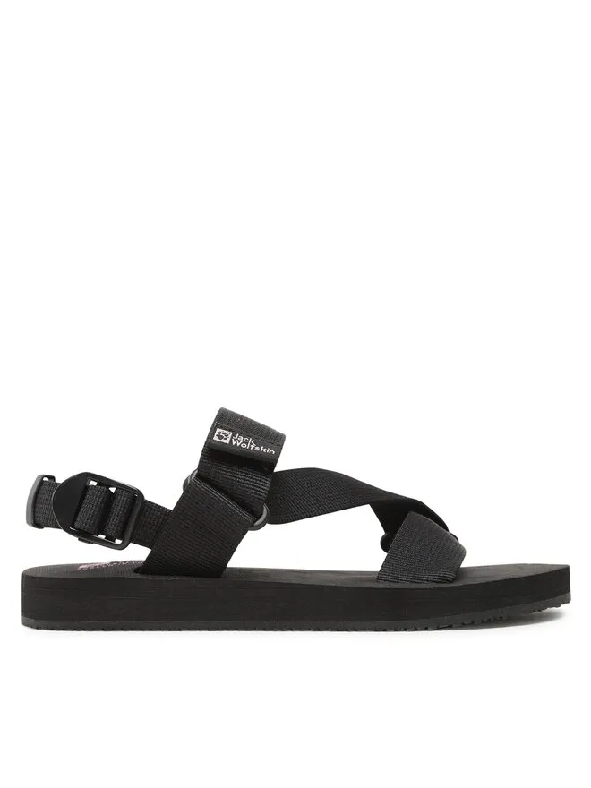 Jack Wolfskin Σανδάλια · Urban Entdeckung Belt Sandal W 4056801 · Μαύρο