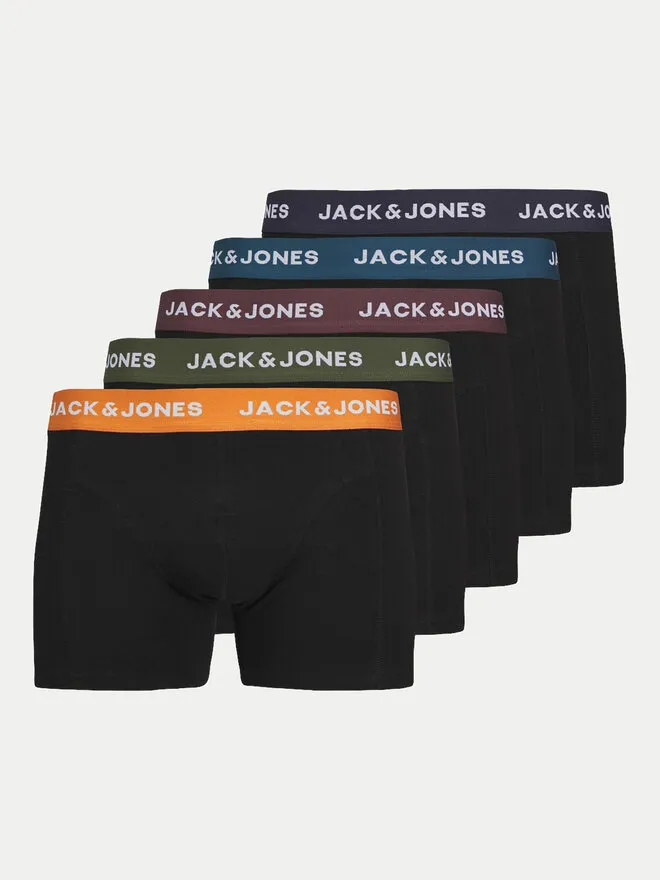 Jack&Jones Σετ μποξεράκια 5 τμχ. · Μαύρο