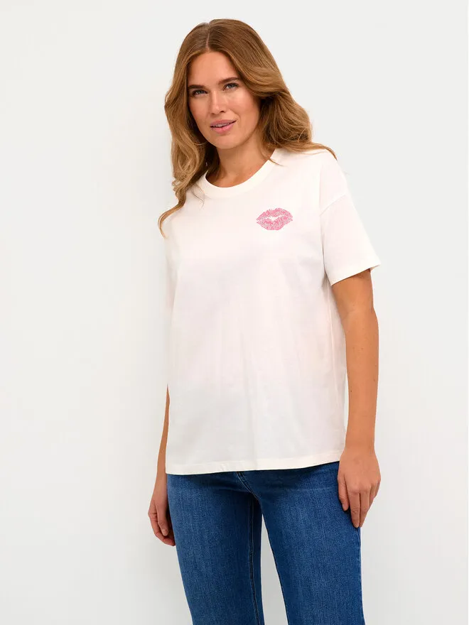 Kaffe T-Shirt · Εκρού