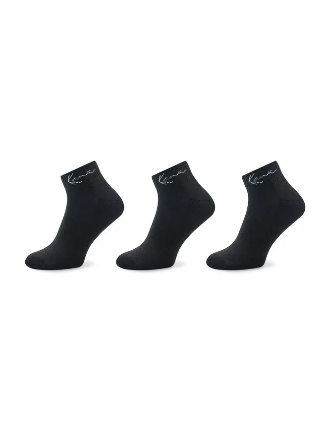 Karl Kani Σετ 3 ζευγάρια κοντές κάλτσες unisex · Μαύρο